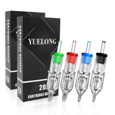 Yuelong tattoo cartridges close-up of the shell for enhanced safety and control.