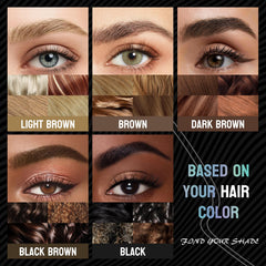 Yulinlon 9708 brow pen with built-in brush for grooming.