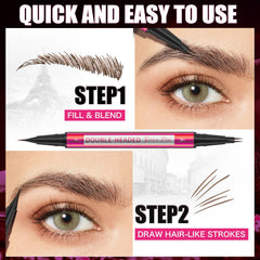 Yulinlon brow pen color shades offer five natural tones for a perfect match.