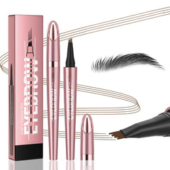 Yulinlon Q708 tip detail shows precise micro-fork strokes for natural brows.