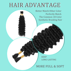 YUUYEE boho braids four bundles 110g, adds volume and length.