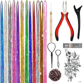 YUUYEE Hair Tinsel Kit adds 2760 strands across 12 colors for vibrant looks