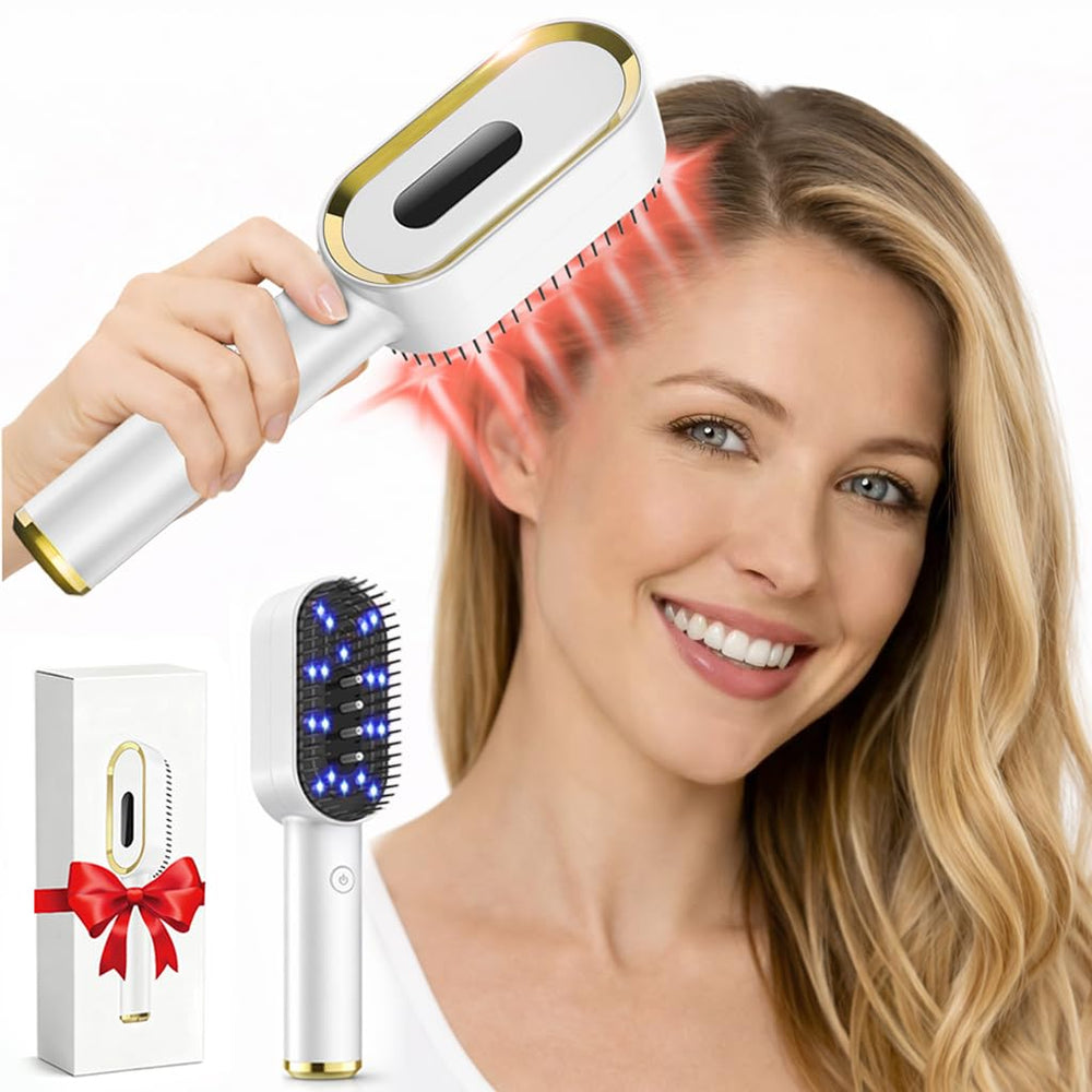 Yuxian Laser Hair Growth Comb front view for targeted scalp treatment
