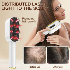 Yuxian Laser Hair Growth Comb teeth close-up for focused scalp exposure