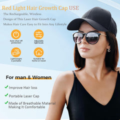 Yuxian Red Light Hair Growth Cap with rechargeable battery