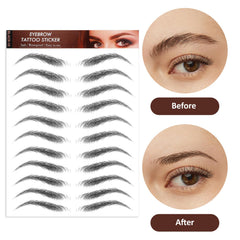 YUXIANLB easy water-activation method simplifies brow application.