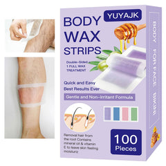 YUYAJK wax strips 100 strips pack for quick at-home hair removal