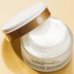 Morning application of Yves Rocher cream for smooth, radiant skin