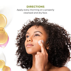 Yves Rocher day cream swatch on skin demonstrates smooth, nourished appearance.
