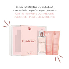 Yves Rocher Comme Une Evidence EDP cap showcasing premium packaging for gifting.