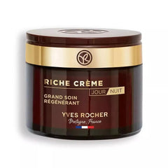 Yves Rocher Riche Creme bottle for daily hydration and nourishment.