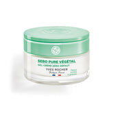 Yves Rocher Sebo Pure gel-cream bottle highlights Boreal Tea for oil control.