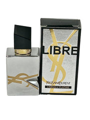 YSL Libre Absolu Platine bottle with gilded finish and platinum interior for a bold floral fragrance