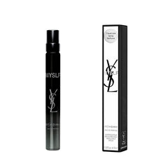 Yves Saint Laurent MYSLF bottle with couture finish, ideal for elegant daily wear.