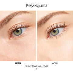 Applying YSL concealer for seamless, full-coverage concealment.