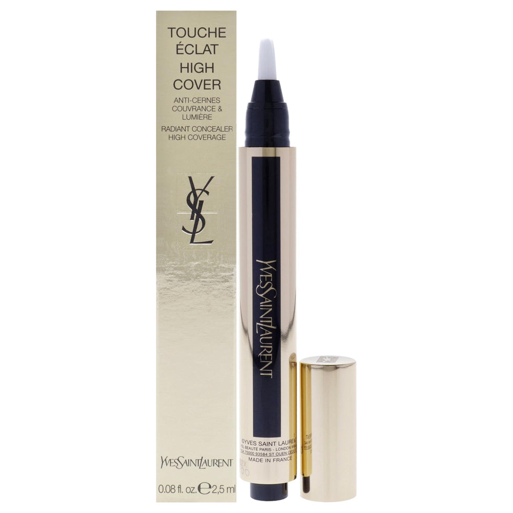 YSL Touche Eclat High Cover bottle close-up showing buildable coverage