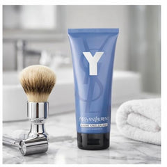 YSL Y after shave balm 3pack tubes from the side, lightweight non-greasy finish.