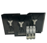 YSL Y Men LE PARFUM set of 3 partially filled sample vials for trial use