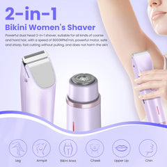 YZDJQX bikini trimmer IPX7 waterproof for wet or dry use