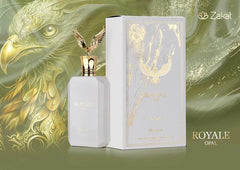 Zakat Royale Opal packaging, premium gifting presentation for fragrance lovers.