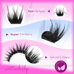 ZANLUFLY 10-18mm mixed lengths create a subtle gradient.