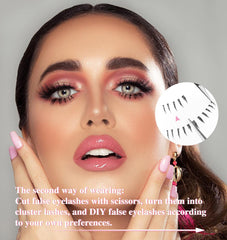 Zanlufly bottom lashes handmade mink for soft lightweight styling