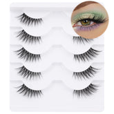 Zanlufly half lashes natural look for everyday makeup.