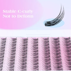 ZANLUFLY soft synthetic fibers provide comfortable, lightweight lashes.