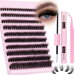 zanlufly volume 20mm clusters for bold lash drama