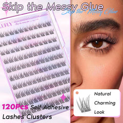 Zanlufly wispy 10-12mm lashes closeup for natural, anime-inspired eye shape.