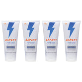 Zapzyt Acne Wash bottle close-up showing oil-free cleansing action for sensitive skin.