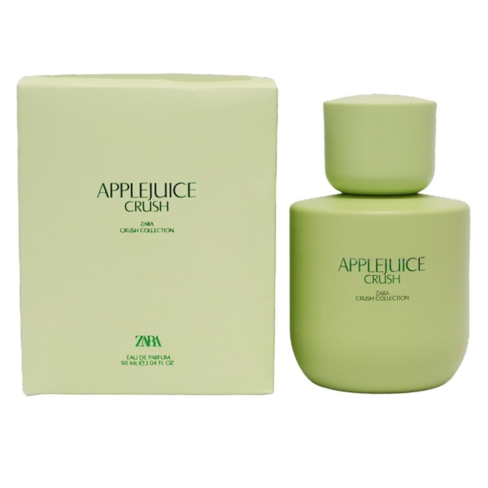 Zara Apple Juice Crush bottle front view, a playful fragrance for daily wear.