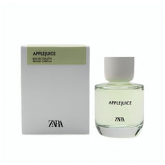 Zara Apple Juice EDT bottle front shows bright, refreshing fruit notes ideal for daily wear.