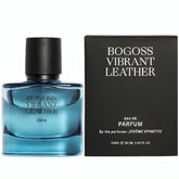 Zara Bogoss Vibrant Leather bottle front view, bold design for day-to-night confidence.