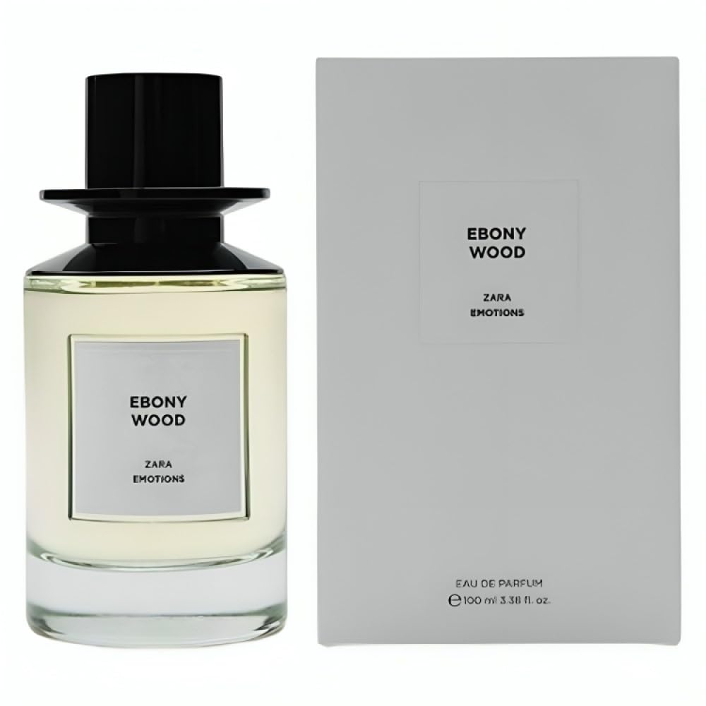 ZARA Ebony Wood EDP bottle front view, ideal for daily wear.