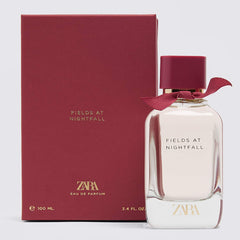 ZARA Fields at Nightfall EDP elegant portrait showcases sophisticated evening fragrance.