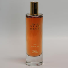 Zara Golden Decade spritz application capturing fresh floral notes