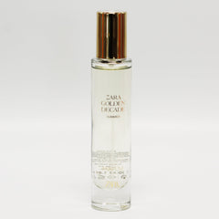 Zara Golden Decade Summer EDP cap close-up showing premium design and fragrance longevity.