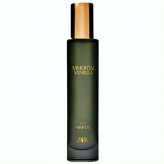 Zara Immortal Vanilla close-up highlights vanilla, caramel, and amber depth.