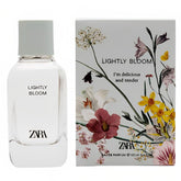 Zara Lightly Bloom bottle front view, a delicate floral fragrance for daily wear.