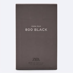 ZARA MAN 800 BLACK packaging box; refined presentation for gifting or display.