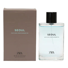 ZARA MAN SEOUL EDT 90 ml bottle front view, crisp urban scent for daily wear.