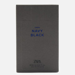 Zara Navy Black EDT bottle display emphasizes premium, sporty styling.
