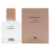 Zara Nude Bouquet perfume bottle front view, showcasing the elegant floral scent.