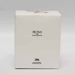 Zara Peony EDP base notes of vanilla and tonka for warmth