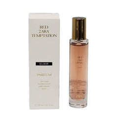 Zara Red Temptation Elixir Parfum bottle close-up highlighting premium design for gifting.