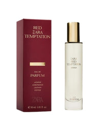 Zara Red Temptation Winter EDP bottle, a luxurious winter scent for daily elegance.