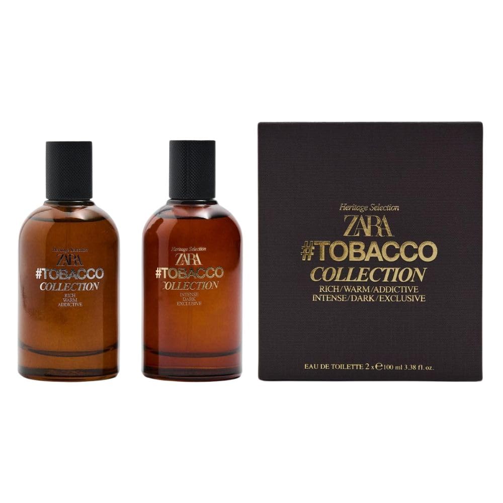 Zara Tobacco Collection bottle front; rich amber notes ideal for evening wear