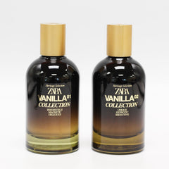 ZARA Vanilla Collection 02 EDP bottle highlights bourbon vanilla with warm, gourmand accents.