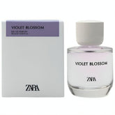 Zara Violet Blossom bottle reveals magnolia opening, perfect for everyday elegance.